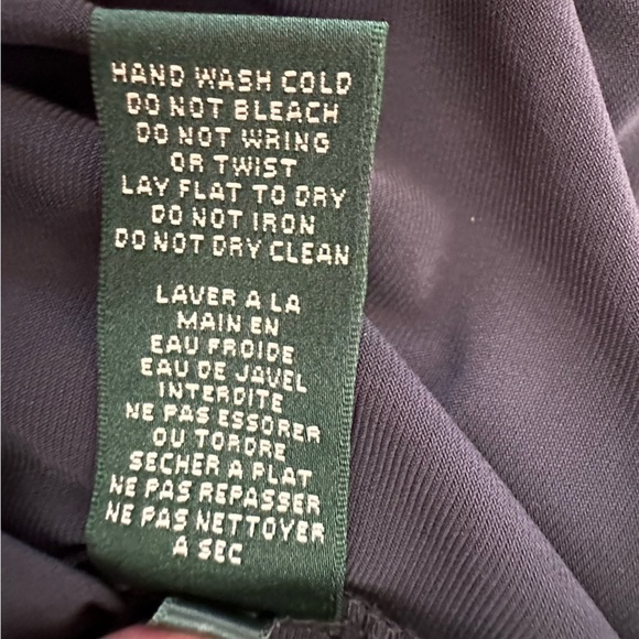 Lauren Ralph Lauren Blue Long Sleeve Stretch Lace Dress with Sequins Size 6 - Picture 6 of 9